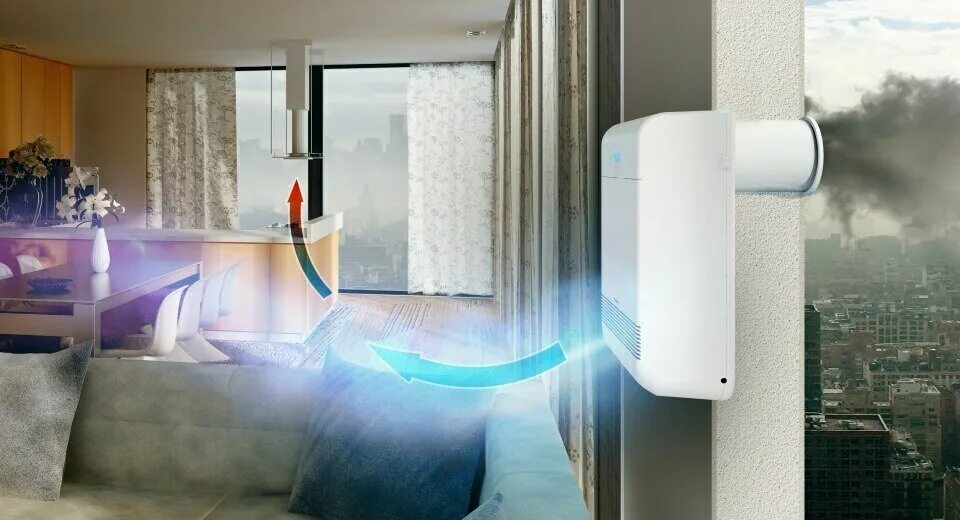 канальная приточно - вытяжная система вентиляции. общеобменная приточная вентиляция. приточная вентиляция. движение воздуха в вентиляции. приток в комнату.