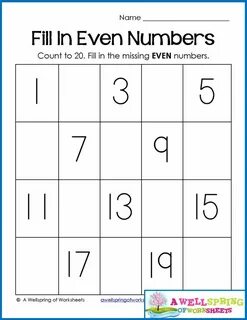 Numbers worksheets