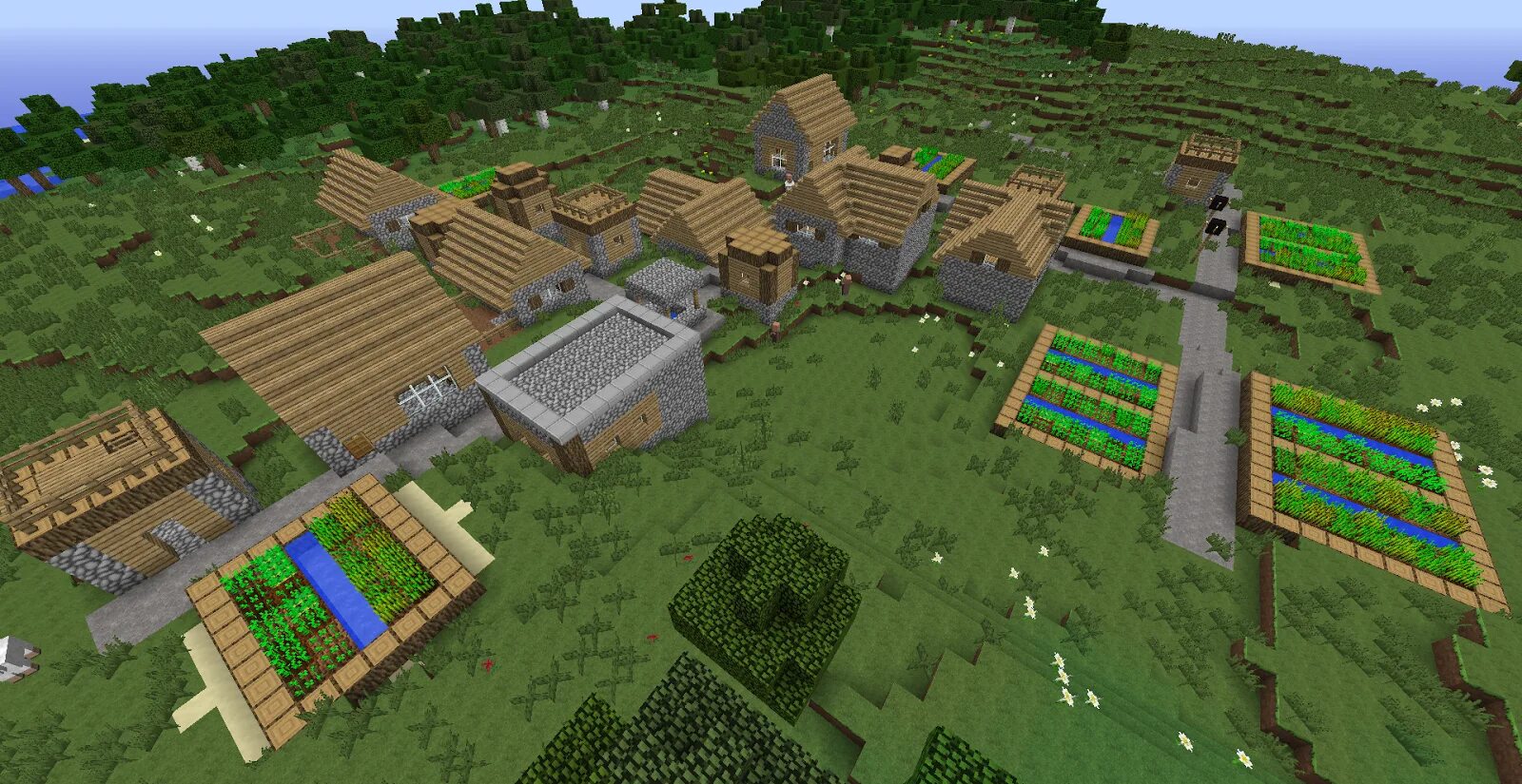 Деревня 1 7 10. Деревня майнкрафт 1.7.10. Minecraft Spawn Village. Spawn Village 1.16.5. Майнкрафт деревня 1.7.