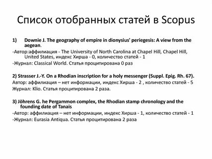 Список статей