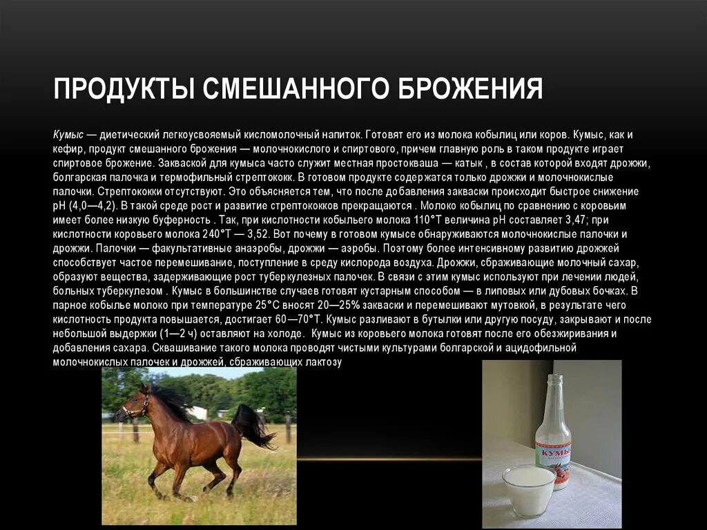 Продукты из кумыса. Продукты молочнокислого брожения. Смешанное брожение продукты. Блюда из молока и кисломолочных продуктов. Биохимический процесс при изготовлении кисломолочных продукций.