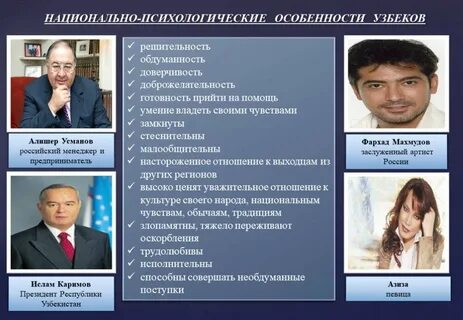 Характер узбеков