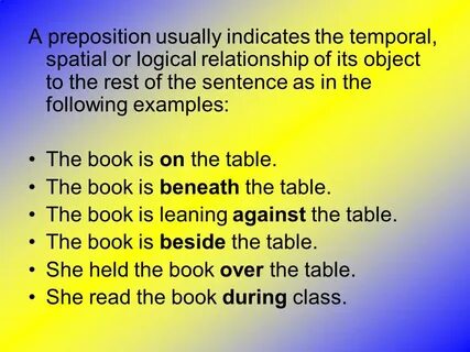 Complete the sentences with the prepositions