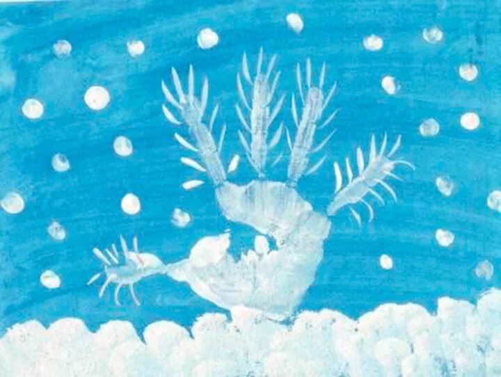 Нетрадиционное рисование на зимнюю тему. Нетрадиционная техника рисования зима. Нетрадиционное рисование в детском саду зима. Рисование ладошками зима. Нестандартные техники рисования в детском саду зима.
