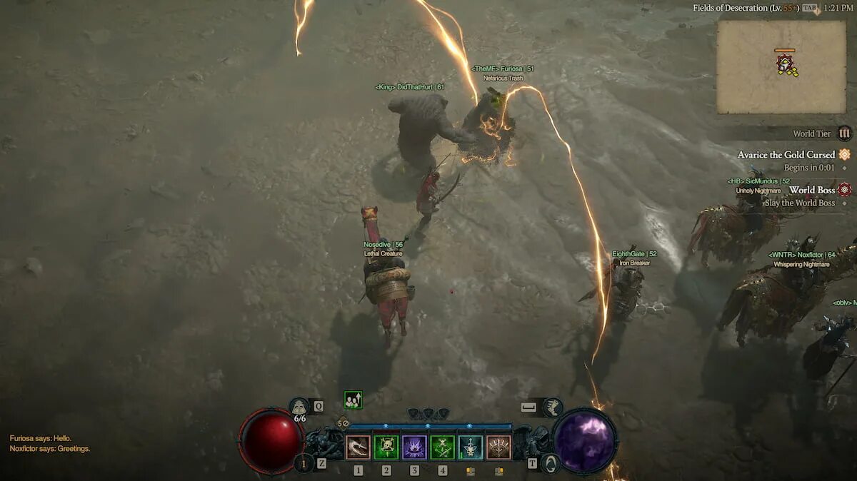 Cursed arena boss spawn time