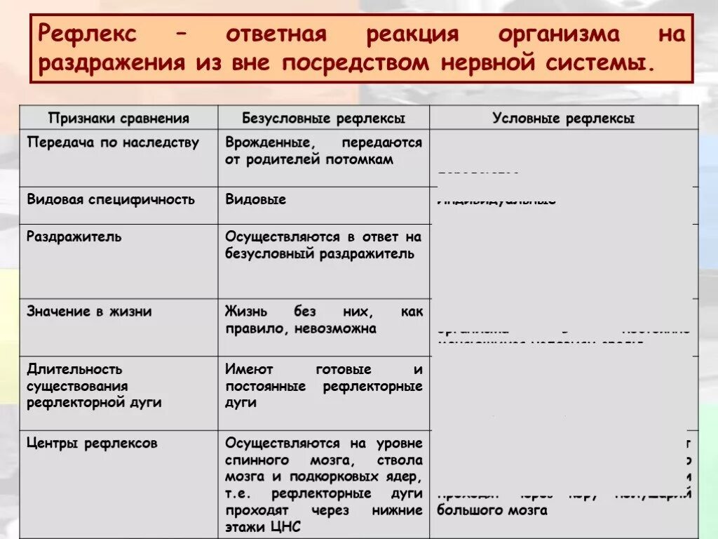 Врожденные передающиеся по наследству рефлексы. Рефлекс это ответная реакция. Реакция на раздражители. Проявление в онтогенезе безусловных рефлексов. Рефлексы по ответной реакции.