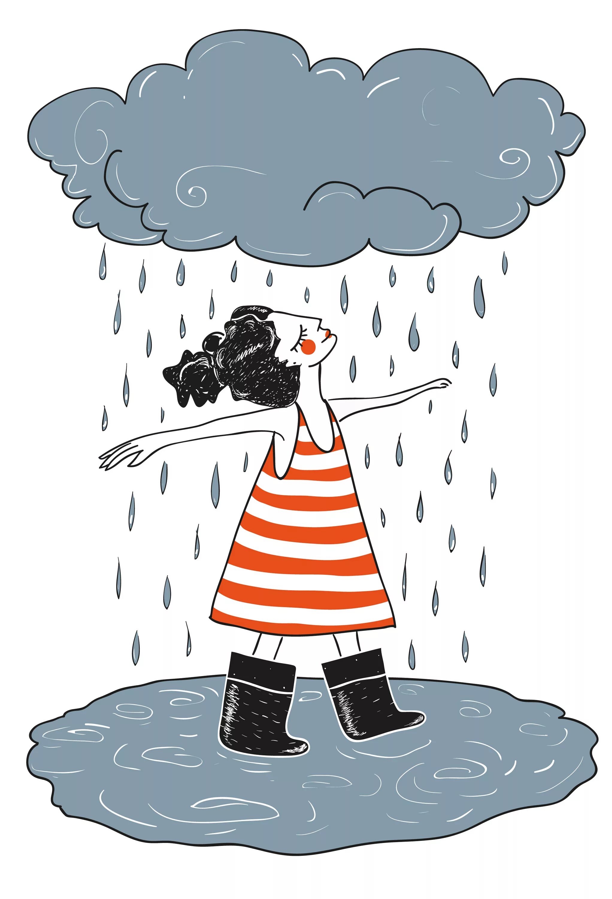 It s hot it s raining. Дождь иллюстрация. Дождь мультяшный. Нарисовать дождь. Дождь картинка для детей.