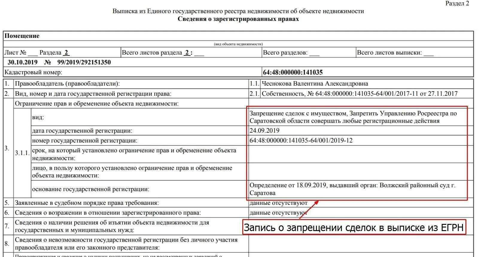Егрюл собственность
