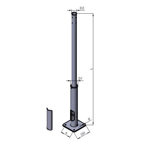 расстояние между двумя столбами. мм 3 столбы высотой 3. ртутный столб торричелли. опора-2,5 для извещателей фортеза. столб заборный 50*50мм 3м с планками.