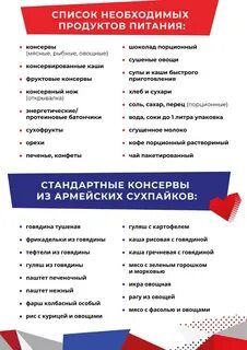 Перечень товаров для гуманитарной помощи