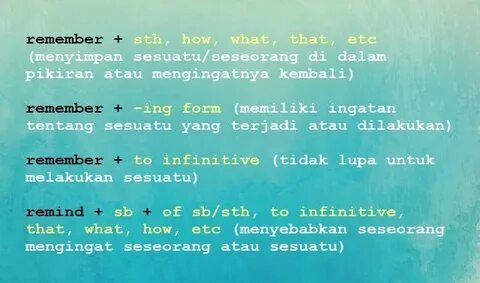 Remember remind