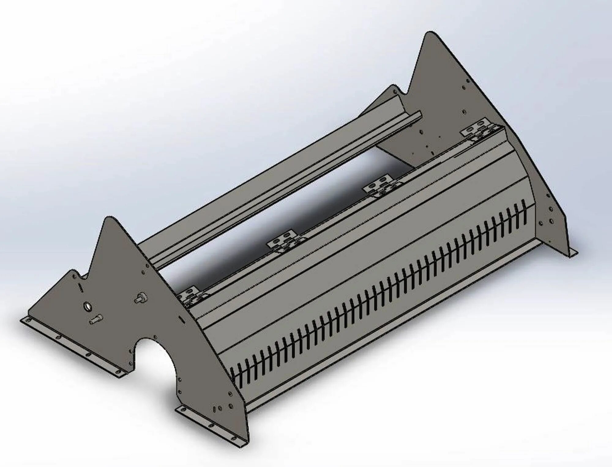 Кзк-10-0202630. Корпус измельчителя акрос 550. 10б. Дробилка джон дир. Корпус измельчителя.
