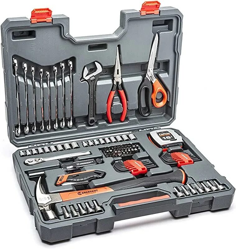 Tool set 1. Crescent инструмент. набор инструментов закрытый. набор инструментов steel. crescent toolbox.