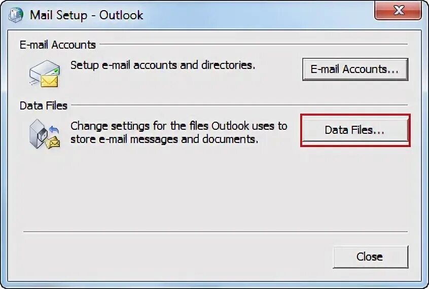 Outlook ошибка при открытии.