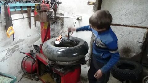 Отжим шиномонтажного станка