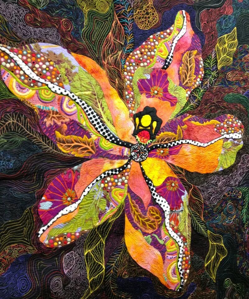 Текстильное панно. Текстильное искусство. Необычное рукоделие. Текстильные арт объекты. Текстильное искусство michelle mischkulnig.