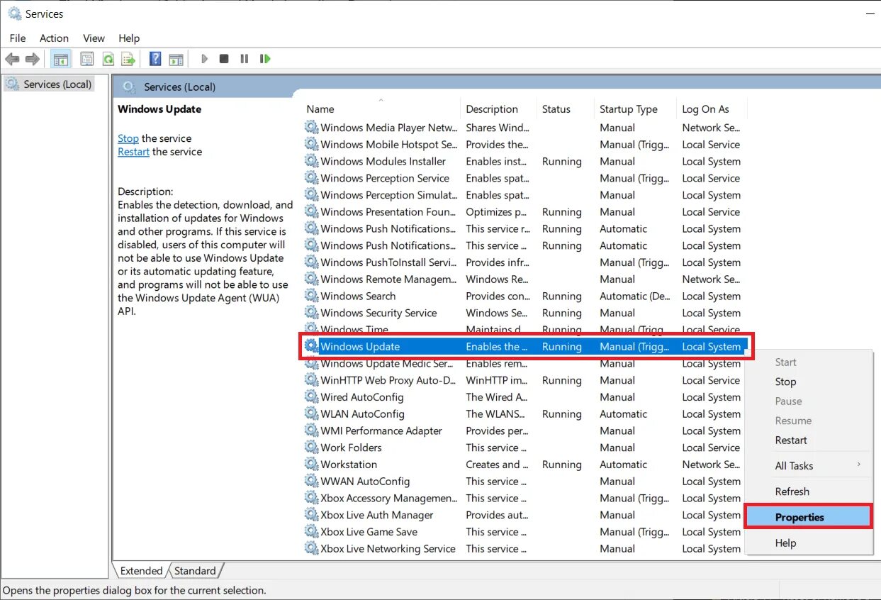 Service updates is. Update service.