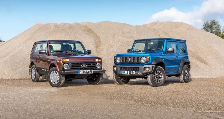 Русско-японская "Нива": Показан гибрид LADA 4x4 и Suzuki Jimny