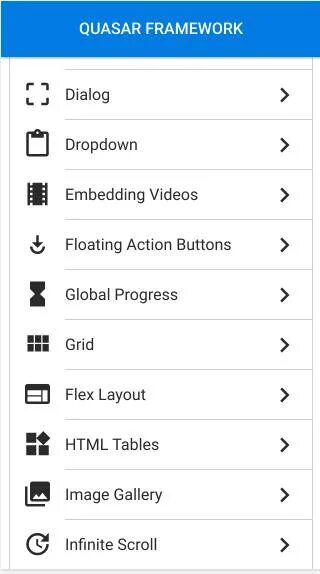 Quasar framework. Quasar перевод. quasar layout example. quasar framework logo.