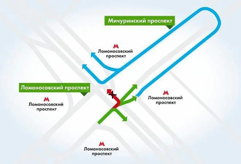 Маршрут на мичуринском. Ломоносовский проспект Мичуринский проспект. Перекресток Ломоносовский и Мичуринский схема. Поворот на Мичуринском проспекте. Мичуринский проспект метро схема.