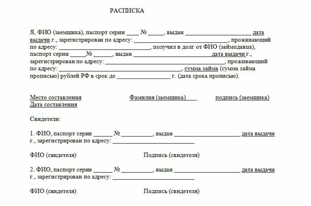 Расписку нужно заверять нотариусом. Правильное составление расписки о долге денежных средств. Правильное составление расписки о долге денежных. Образец расписки о долге денежных средств бланк. Расписка в получении денежных средств от физ лица физ лицу.