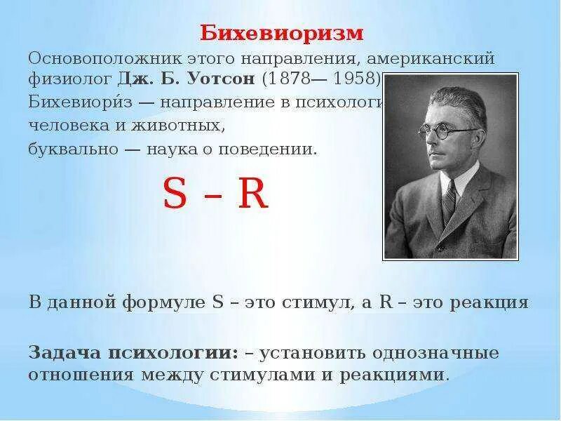 Бихевиоризм стимул реакция схема Схема стимул реакция бихевиоризм