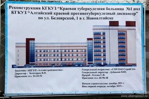В каком году построена больница