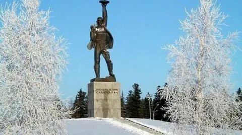 Памятники города зима