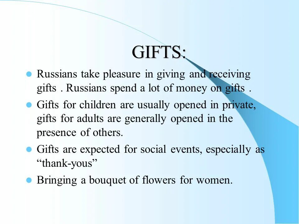 Did you receive like this. Giving and receiving gifts. russian business culture. do you like receiving gifts.