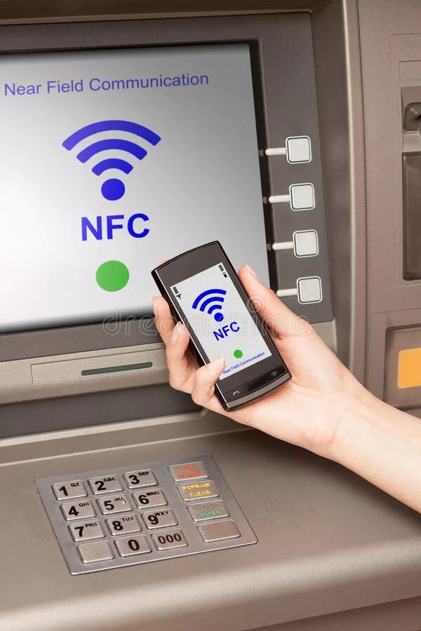 Снять деньги через nfc. Nfc терминал. банкомат для бесконтактных карт. atm machine терминал. терминал с оплатой nfc.