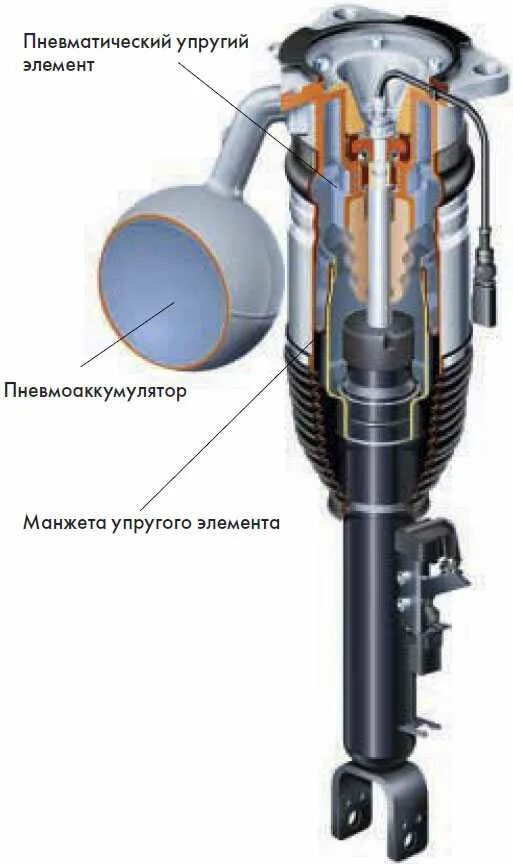 Устройство пневмо. Пневматический амортизатор конструкция. Пневматический упругий элемент подвески. Пневматическая и гидропневматическая подвеска. Пневматическая подвеска автомобиля.