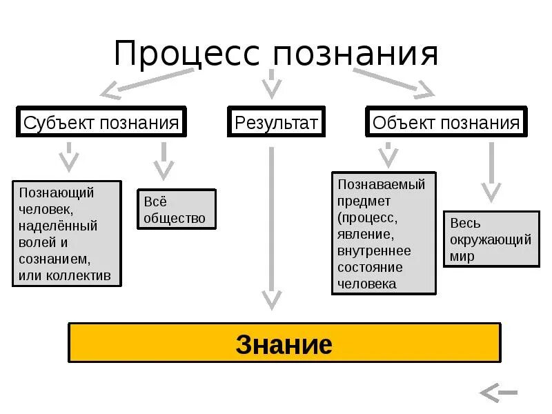 Соответствие знания познаваемому предмету. «человек — субъект и объект познания». процесс познания схема. человек объект и субъект познания план. познание как процесс.