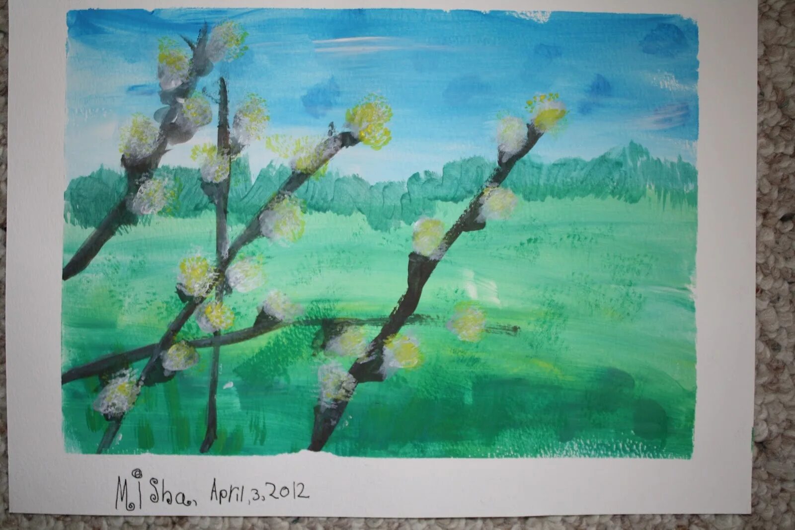 Весенний пейзаж для детей. Рисование в подготовительной группе на тему весенний пейзаж.