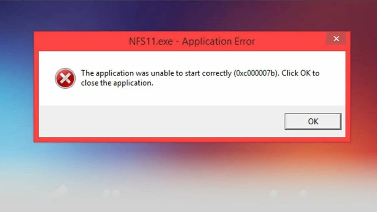 Ошибка 0xc000007b. 0xc00007b. Ошибка при запуске приложения 0xc000007b. Ошибка запуска приложения 0xc000007b.