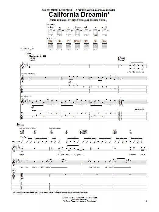 California dreaming текст перевод. California dreaming tabs. California dreamin the mamas the papas ноты. California dreamin ноты для гитары. Ноты калифорния дримс.