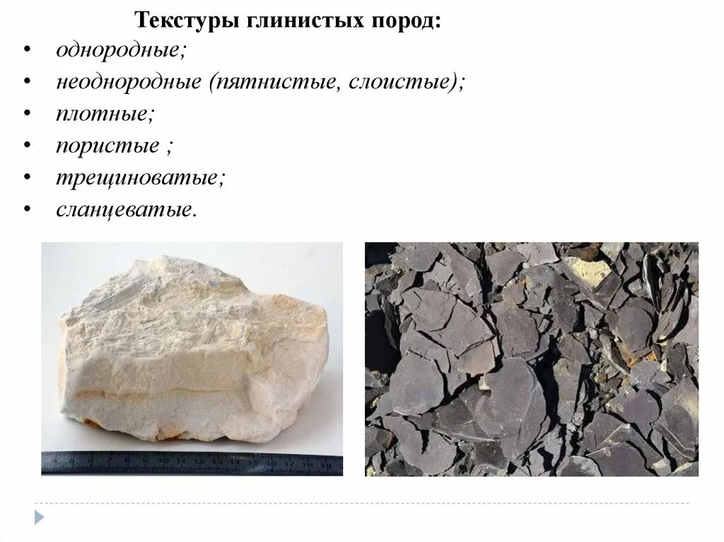 Привести примеры осадочных пород. Глинистые породы. Структура глинистых пород. Глинистые горные породы. Текстура глинистых пород.