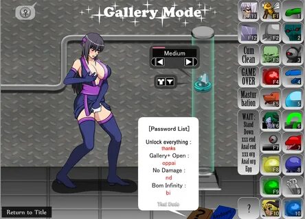 Shinobi Girl Gallery Mode -&gt;&gt;-&gt;&gt...