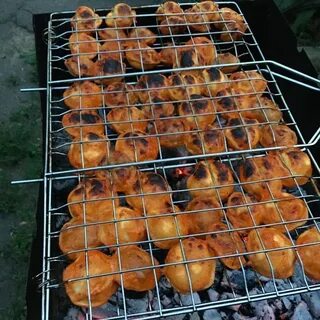 Пельмени на мангале