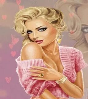 Анимация нарисованных девушек