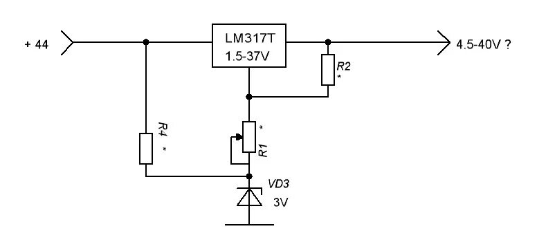 Регулятор напряжения lm317t