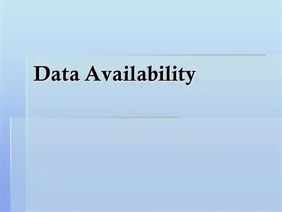 Data not available. Data not available