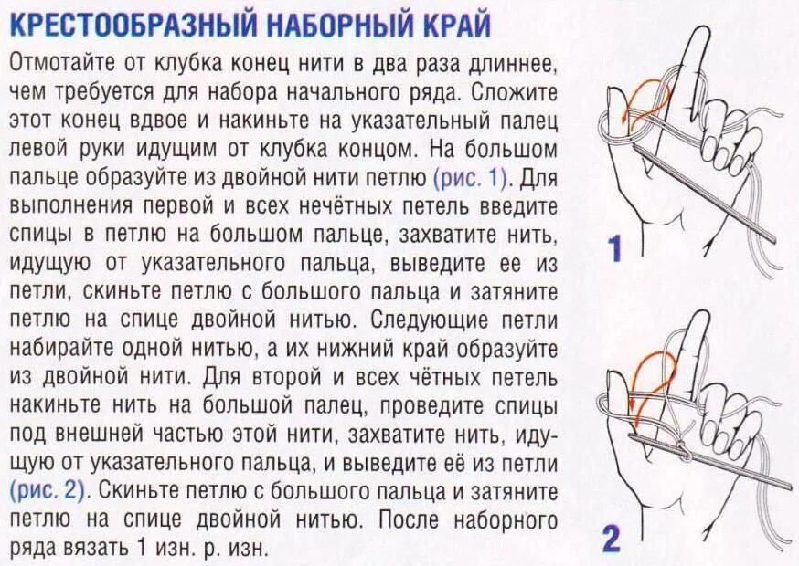 44 сколько петель набирать. Крестообразный набор петель спицами. Крестообразный набор петель спицами двойной нитью. Набираем петли для шапки. Количество петель наборного ряда.