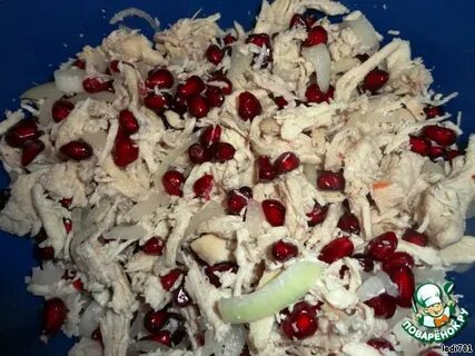 Салат куриная грудка и гранат