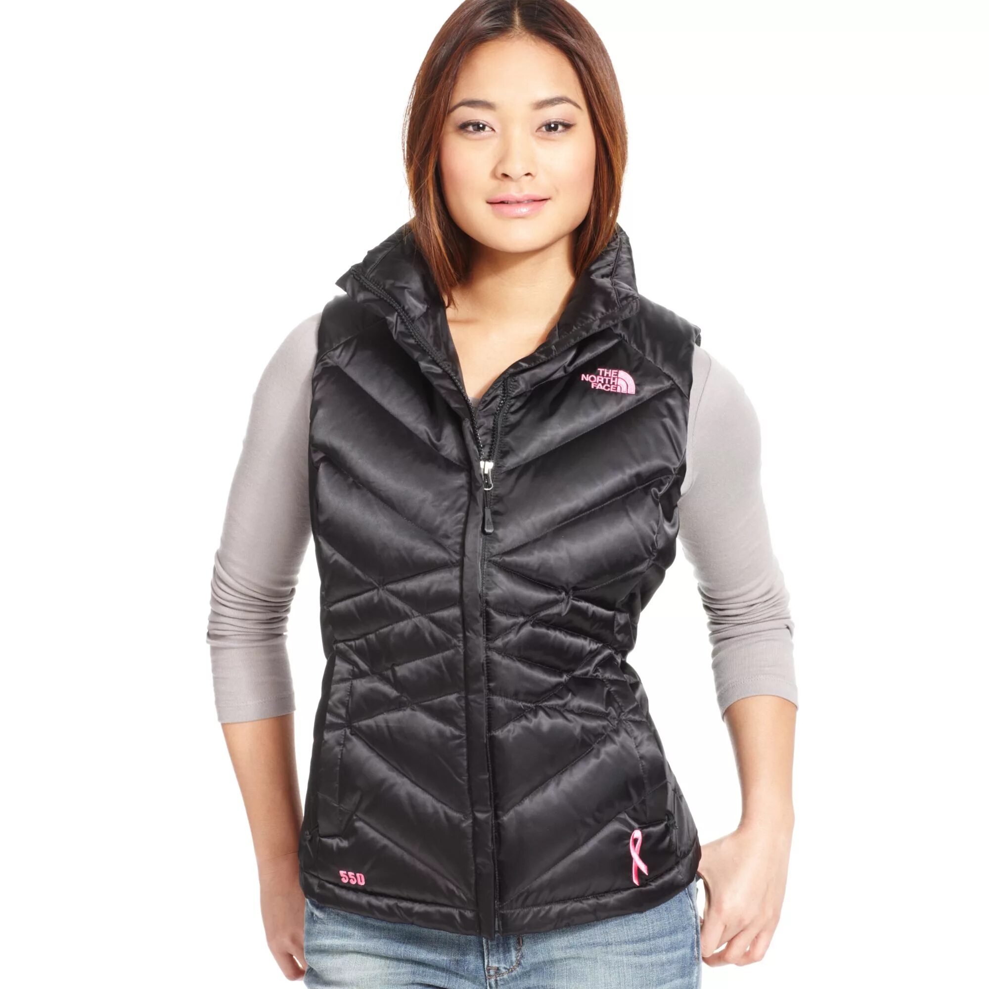 Down vest. Coach down Vest. Pattern Quilted Cotton women's Vest Kemono.