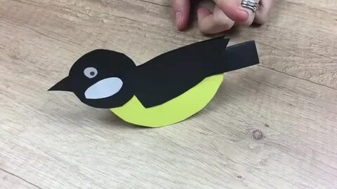 Синица из бумаги