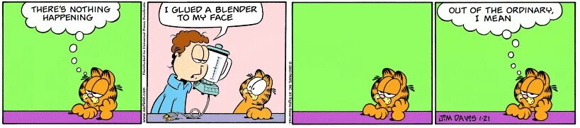 Nothing happened to me i happened. Гарфилд re Zero. Картинки для детей nothing happens. There's nothing happening Garfield. Куми Куми и кот Гарфилд и собака оди.