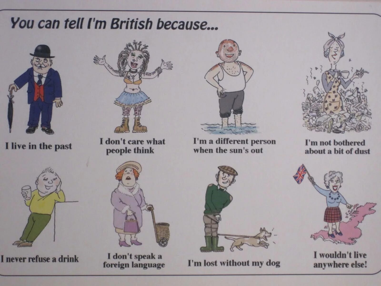 Well you can tell. Stereotypes about British. The how to be British collection 1. Открытки how to be British. Стереотипы.