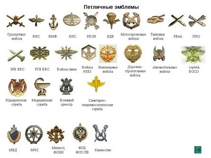 Какое название обозначают данные петлицы