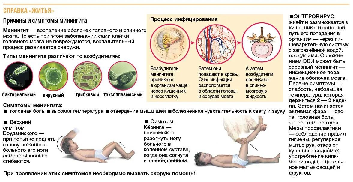 Последствия менингита у взрослых