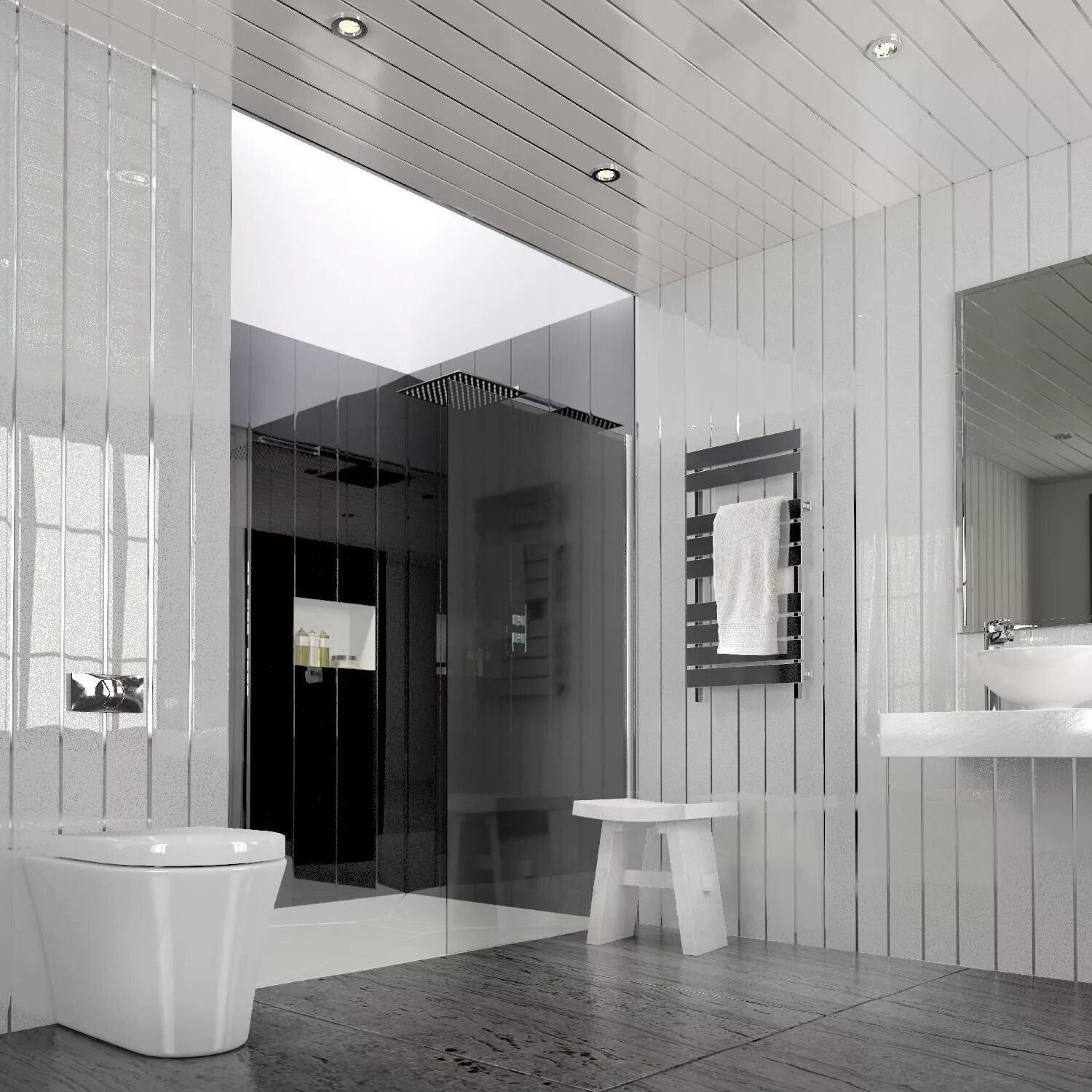 Интерьер ванны панели. Ванная с белыми панелями. Ванная комната обшитая белыми панелями. Ванная отделанная пластиком. Ванная комната из пластиковых панелей.